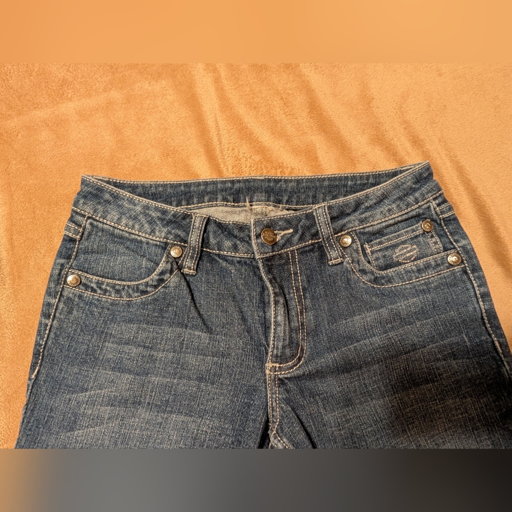 Authentic Harley-Davidson® Women's Blue Jeans Size 4 - Picture 6 of 7